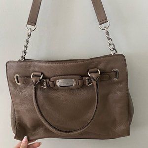Micheal Kors Taupe Statement Purse